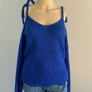 Settle Down Size Medium Crotchet Style Royal Blue